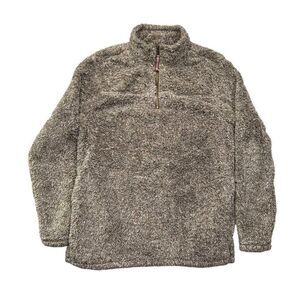 Alpine Sherpa Men's Size Medium Putty 1/4 Zip Fleece Pullover